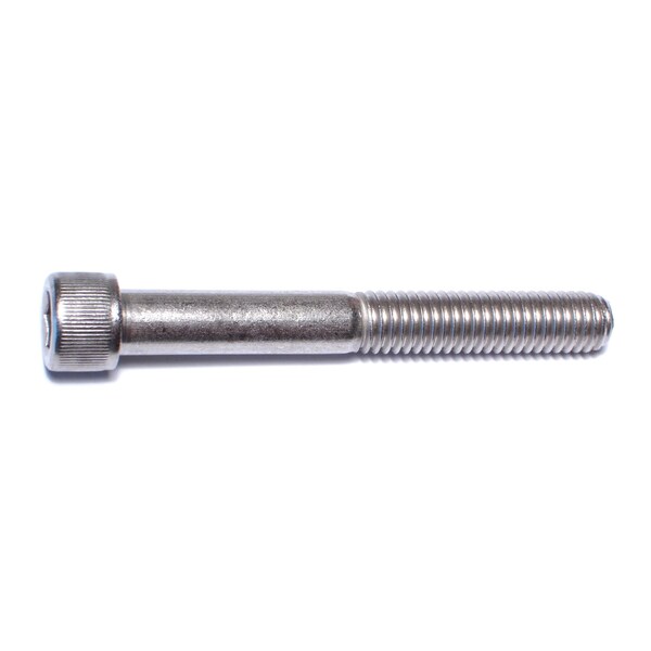 Midwest Fastener 3/8"-16 Socket Head Cap Screw, Plain 18-8 Stainless Steel, 3 in Length, 4 PK 67848 - main